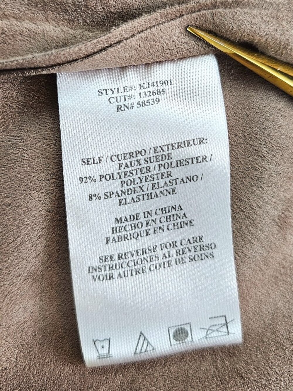 KUT From The Kloth Bernette Long Faux Suede Waterfall Drape Cardigan Jacket Wrap - Picture 10 of 12